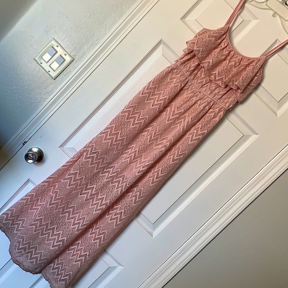 Pink maxi dress